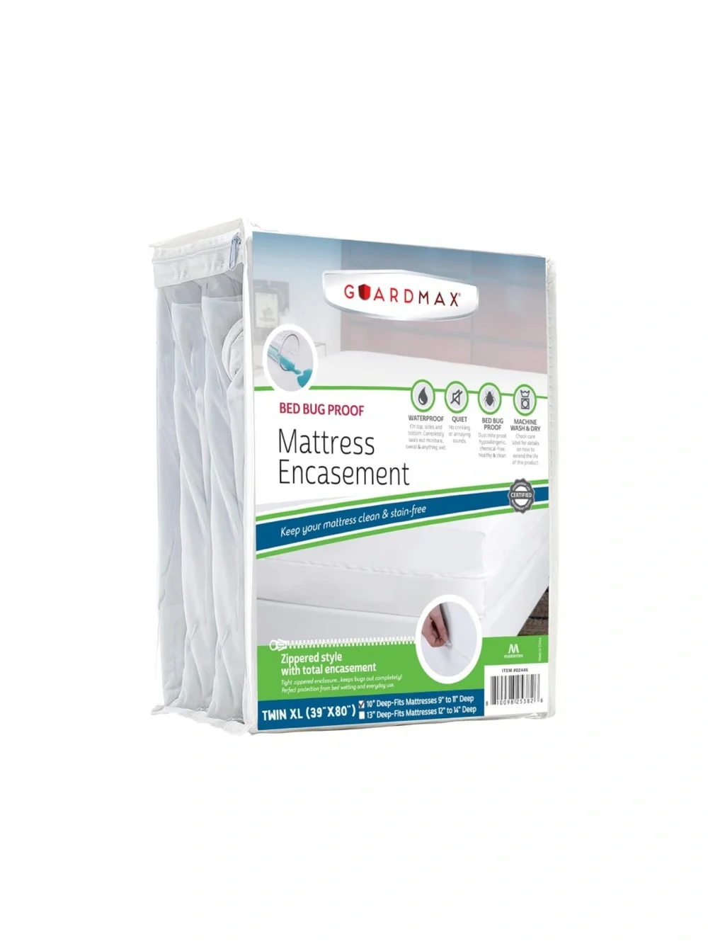 Bare Home Twin XL Comforter GuardMax Mattress Encasement Cotton Fitted Sheet